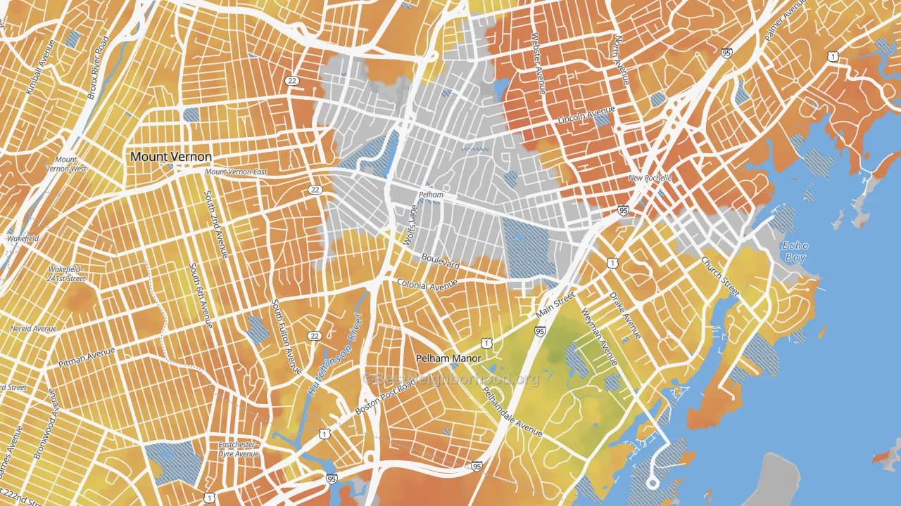 Bike Grade map of 10803, NY