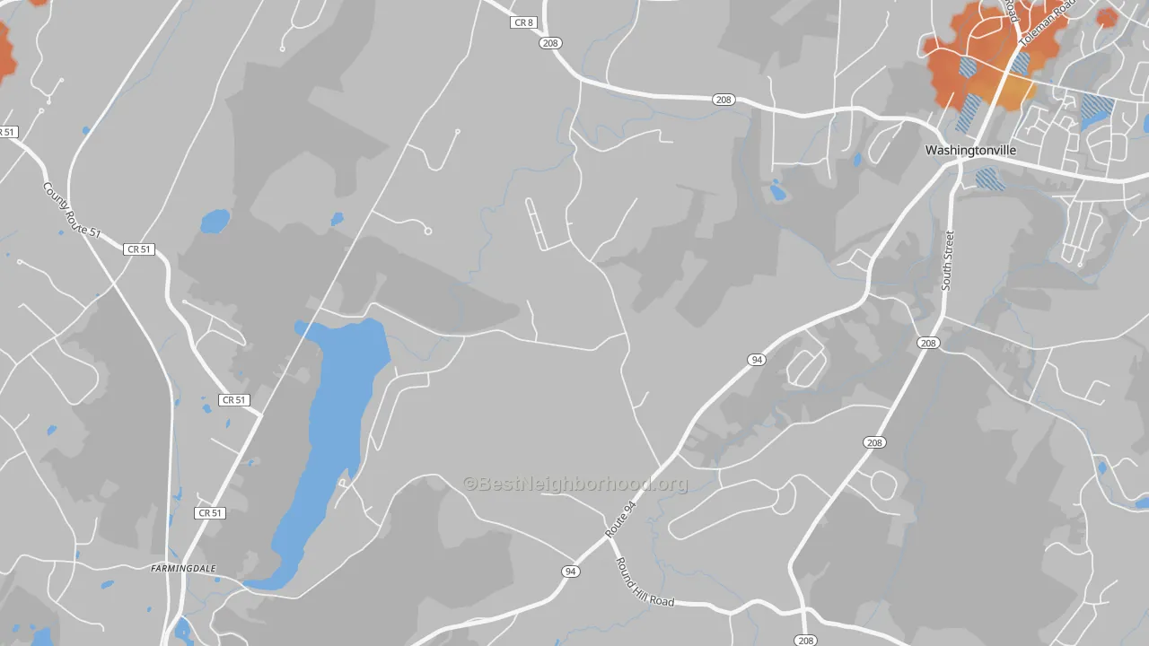 Bike Grade map of 10914, NY
