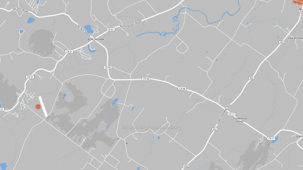 Bike Grade map of 10985, NY