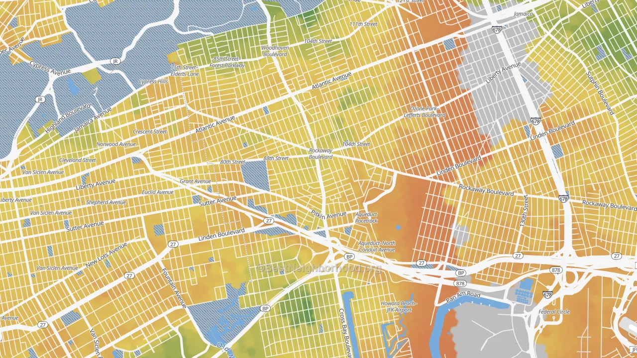 Bike Grade map of 11417, NY