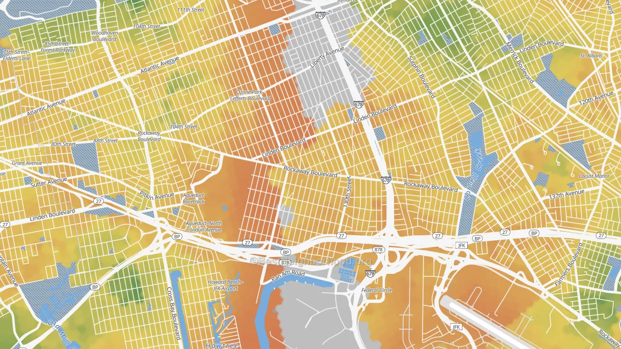 Bike Grade map of 11420, NY