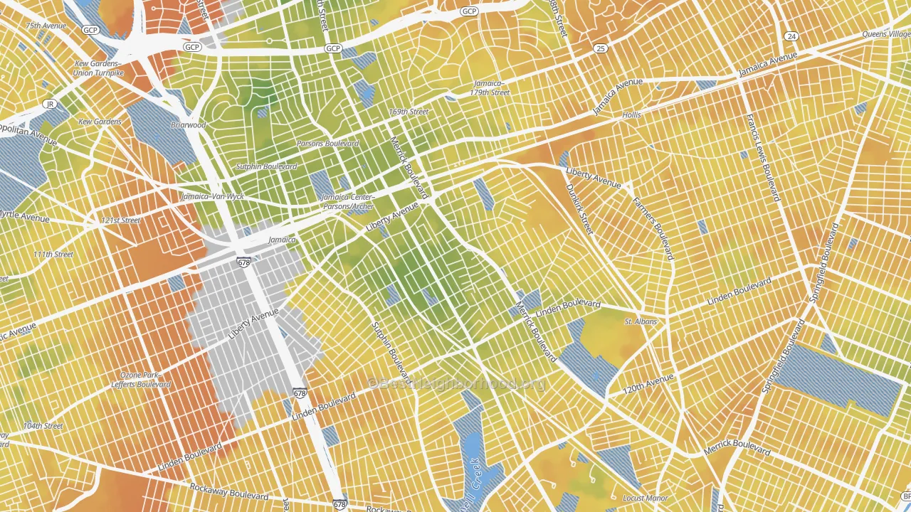 Bike Grade map of 11433, NY