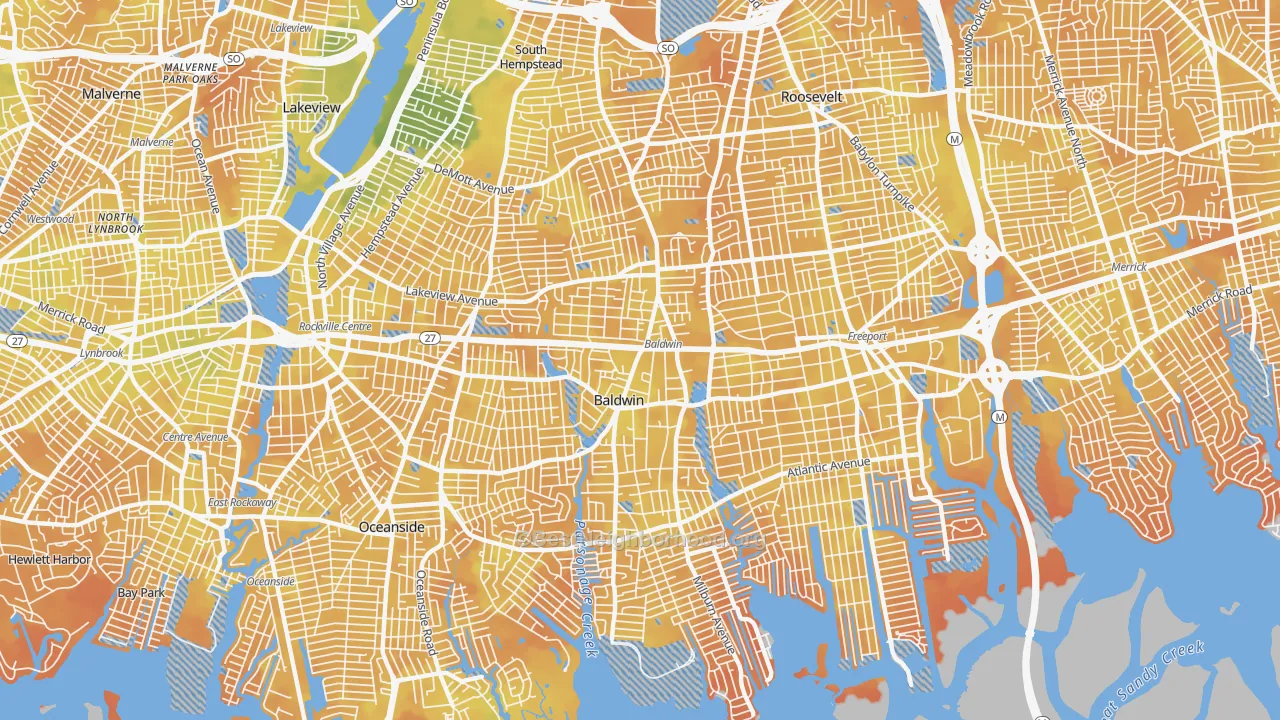 Bike Grade map of 11510, NY