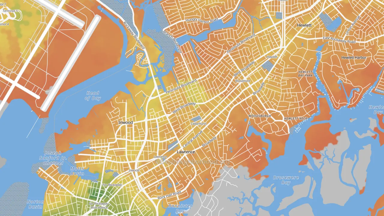 Bike Grade map of 11516, NY