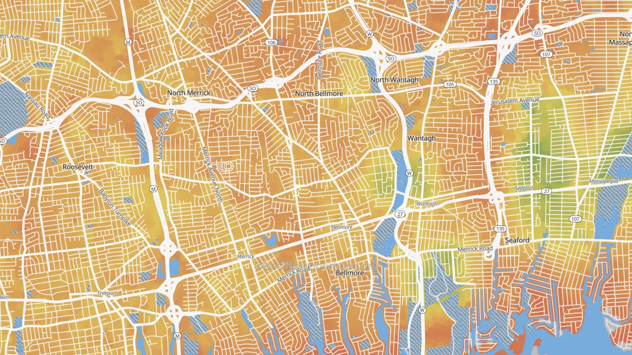 Bike Grade map of 11710, NY