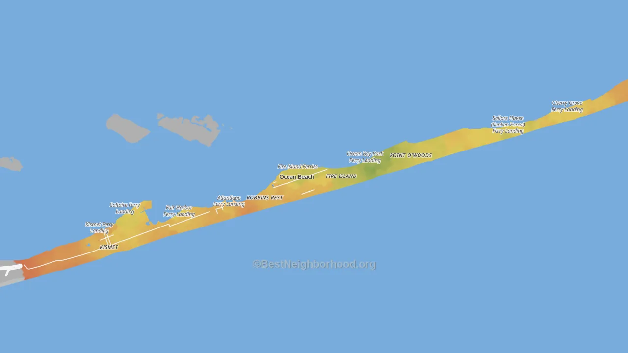 Bike Grade map of 11770, NY