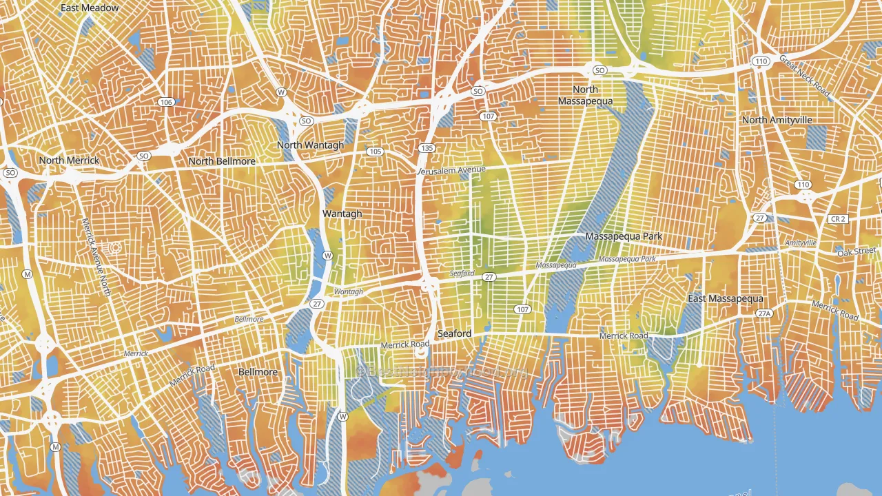 Bike Grade map of 11783, NY
