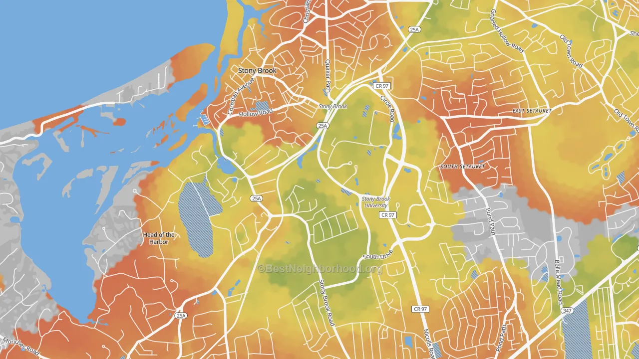 Bike Grade map of 11794, NY