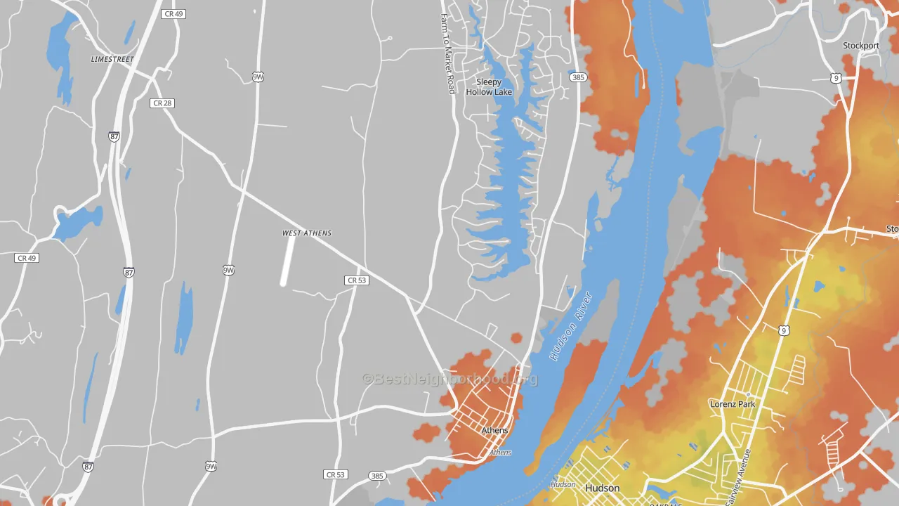 Bike Grade map of 12015, NY