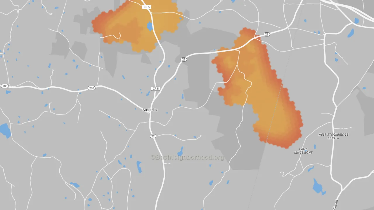 Bike Grade map of 12017, NY