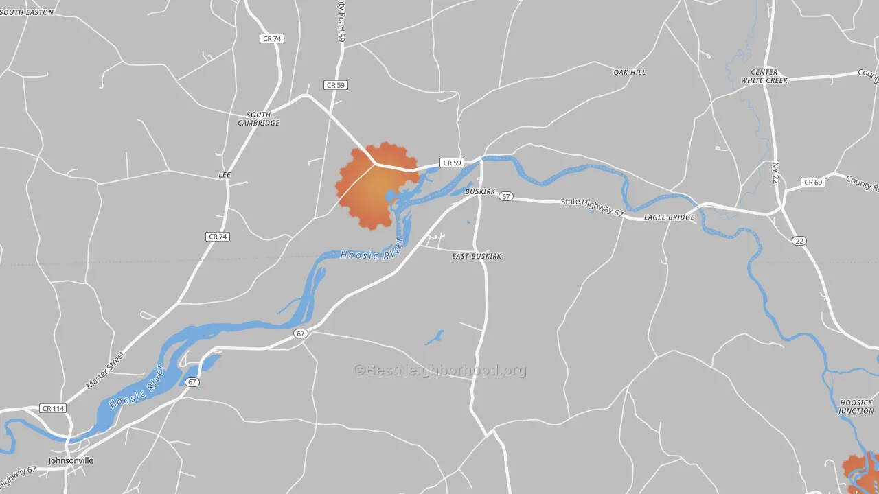 Bike Grade map of 12028, NY