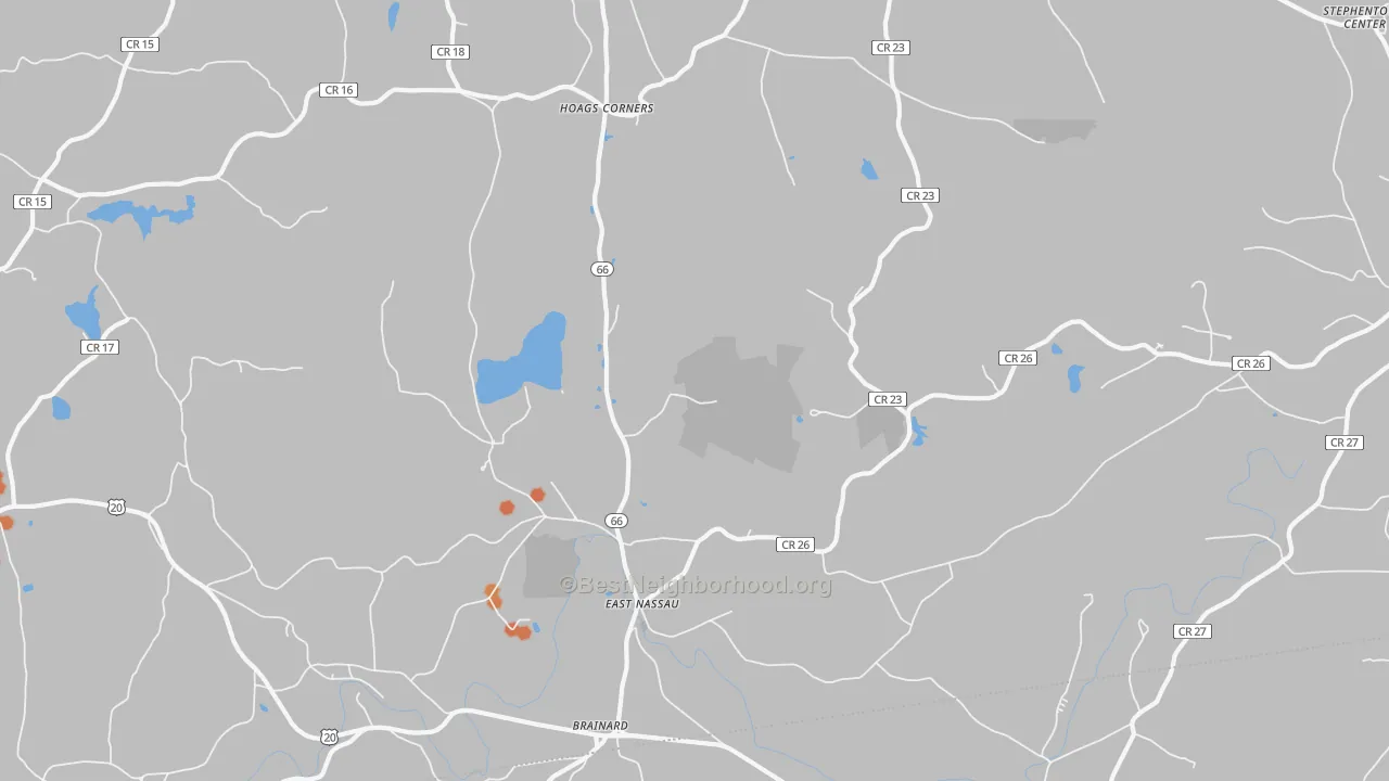 Bike Grade map of 12062, NY