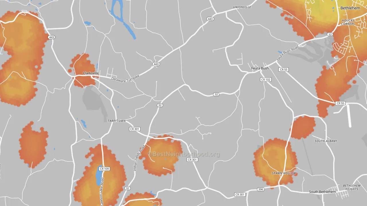 Bike Grade map of 12067, NY