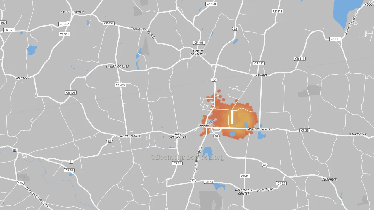 Bike Grade map of 12083, NY