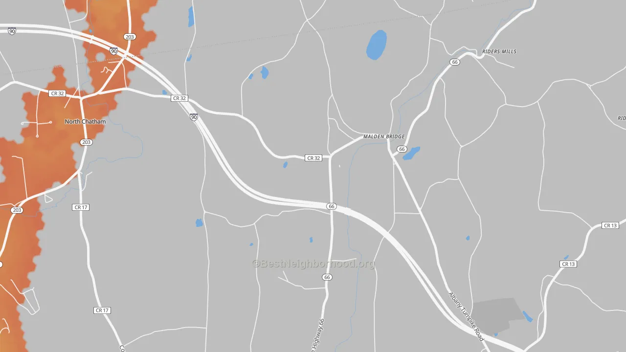 Bike Grade map of 12115, NY