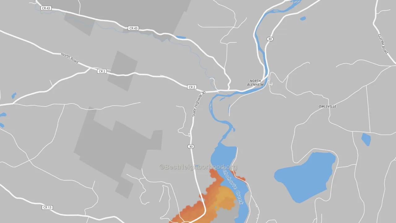 Bike Grade map of 12131, NY