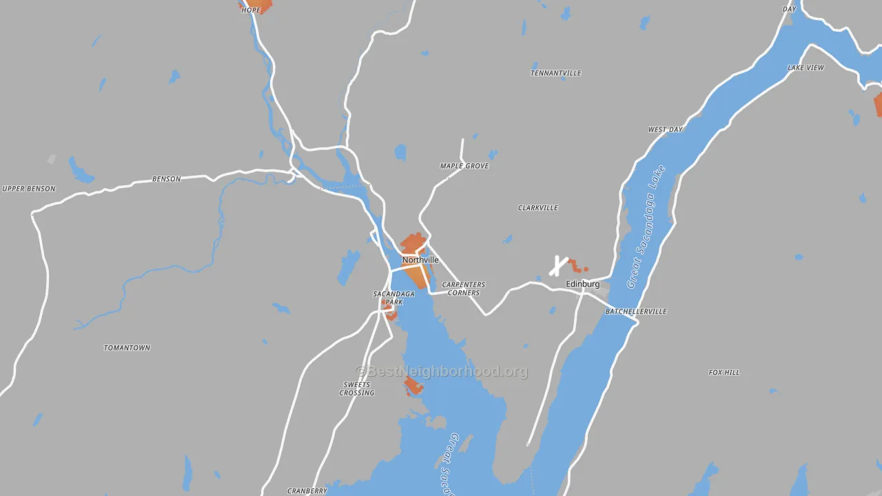 Bike Grade map of 12134, NY