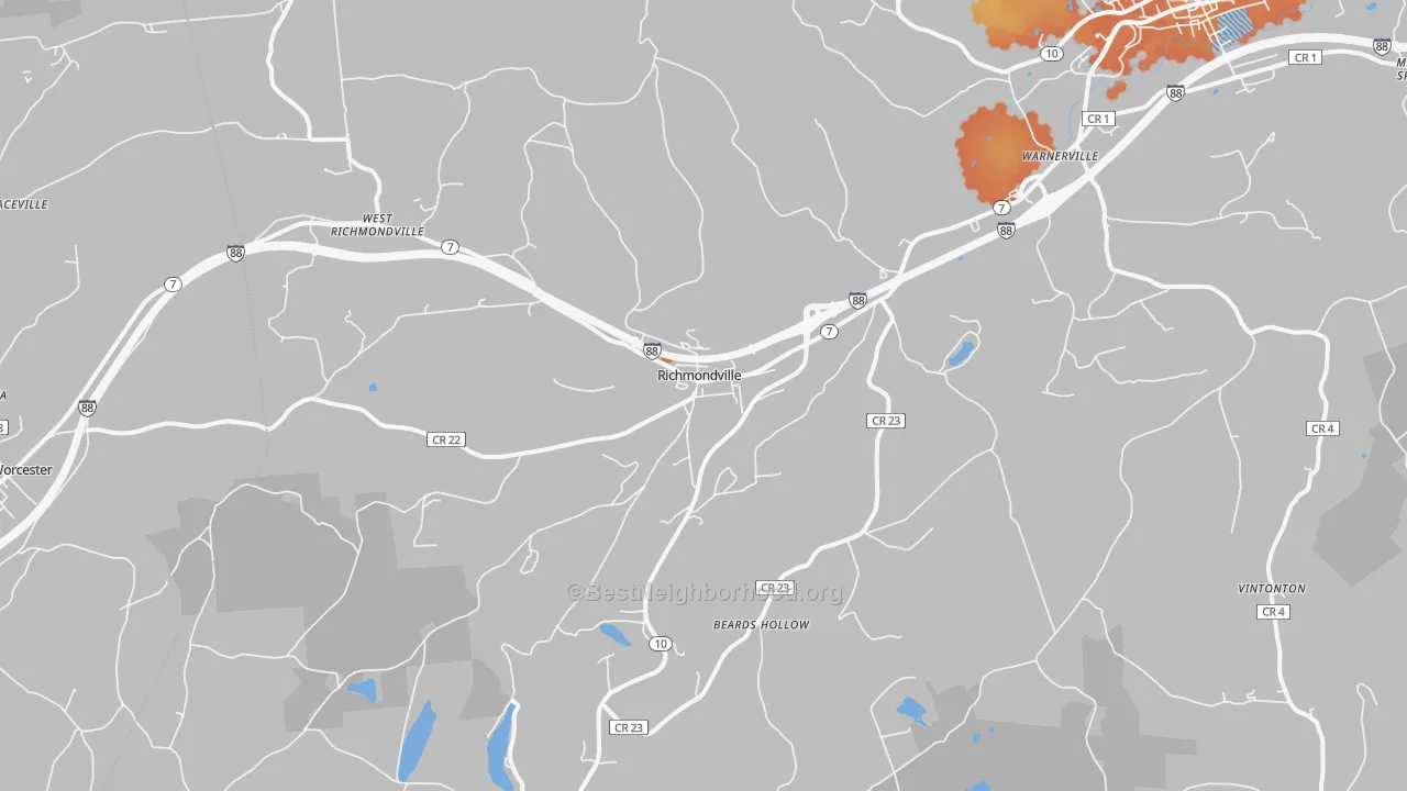Bike Grade map of 12149, NY
