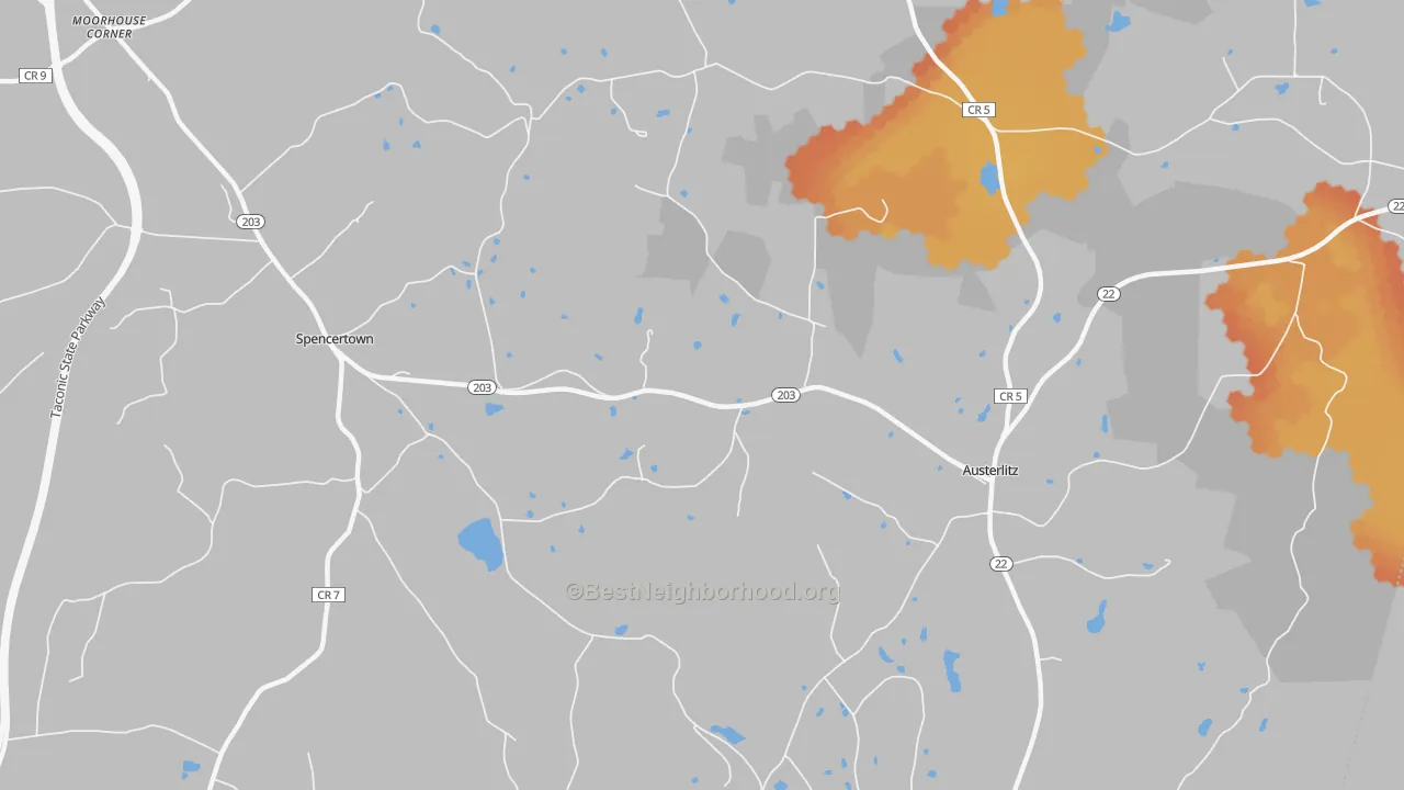 Bike Grade map of 12165, NY