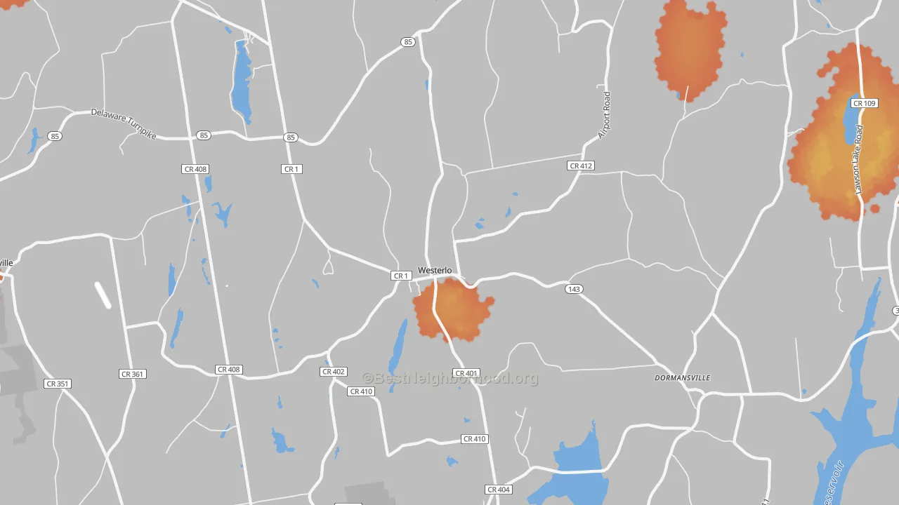 Bike Grade map of 12193, NY