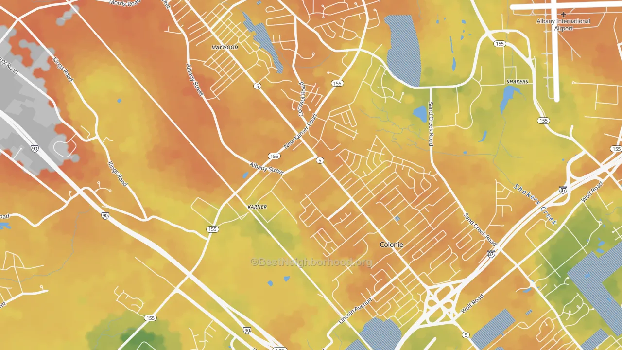 Bike Grade map of 12288, NY
