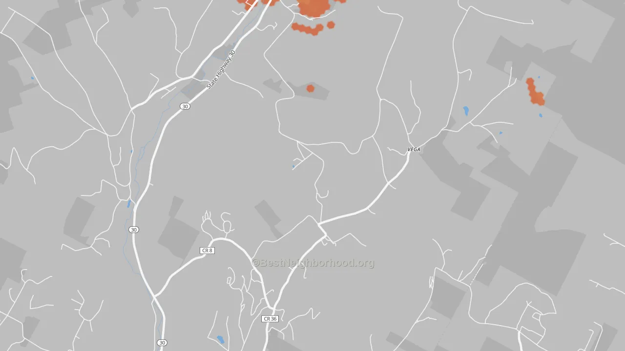 Bike Grade map of 12421, NY