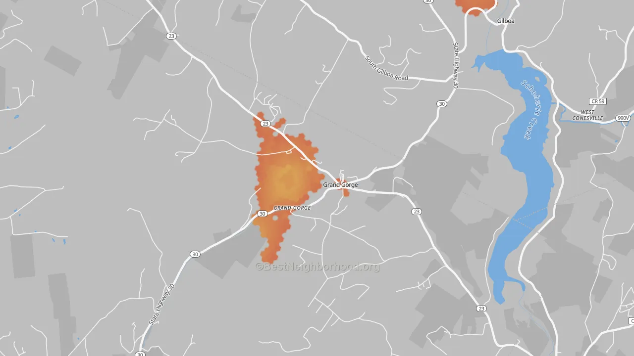 Bike Grade map of 12434, NY