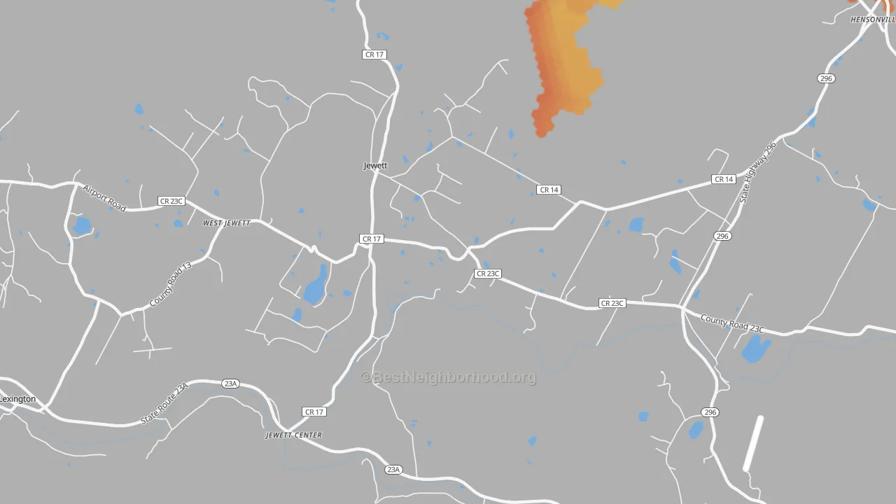 Bike Grade map of 12444, NY