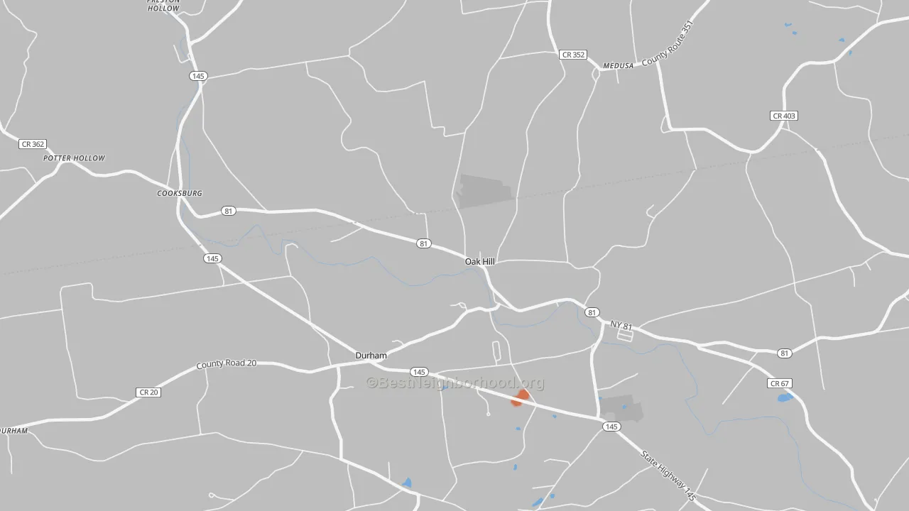 Bike Grade map of 12460, NY