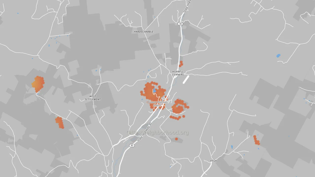 Bike Grade map of 12474, NY