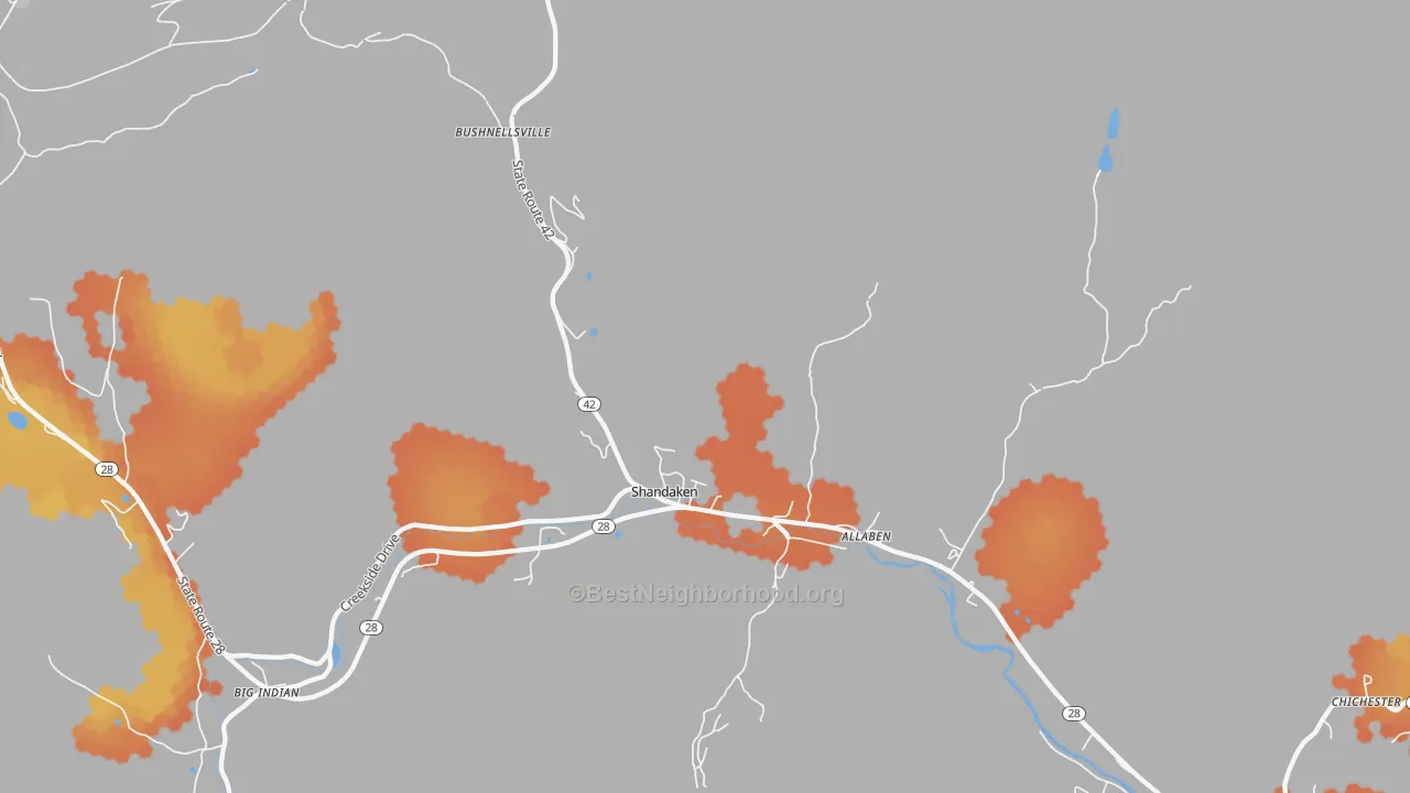 Bike Grade map of 12480, NY