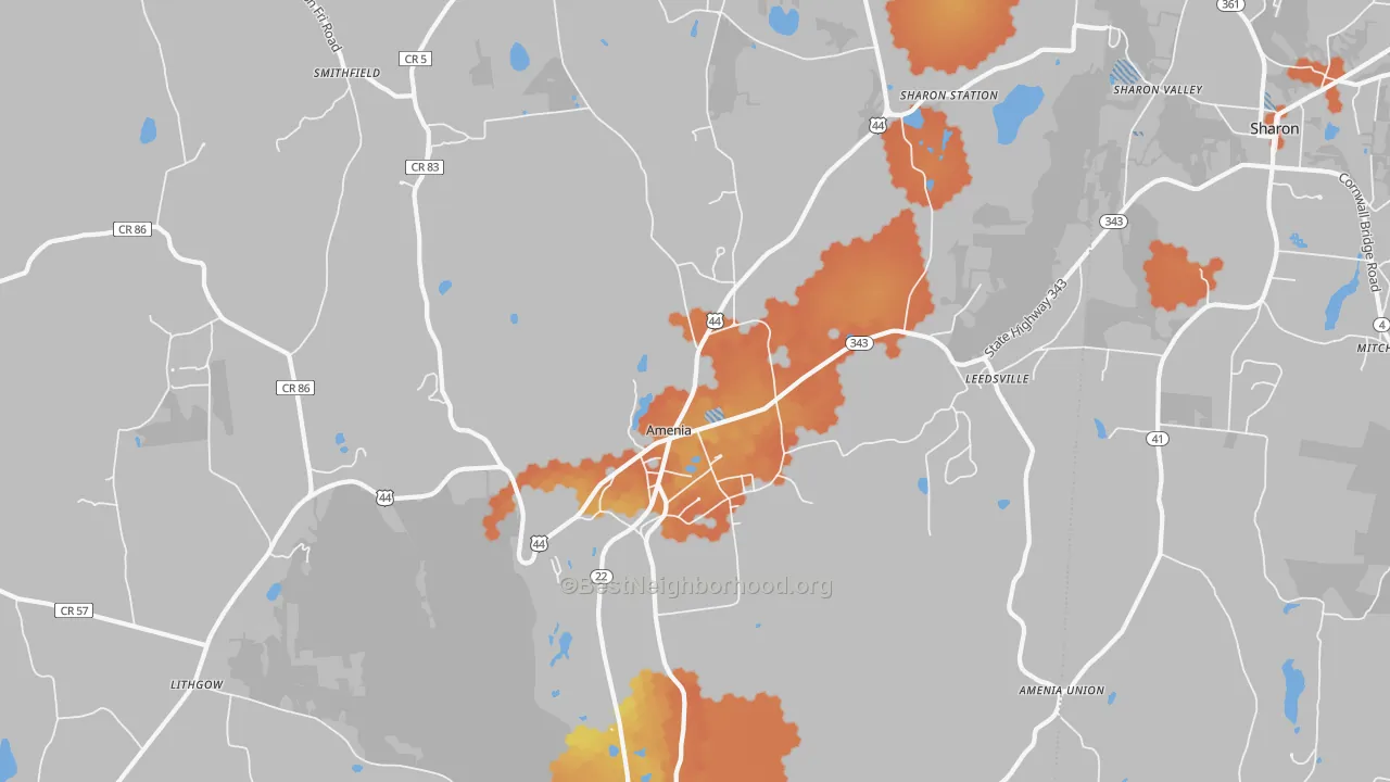 Bike Grade map of 12501, NY