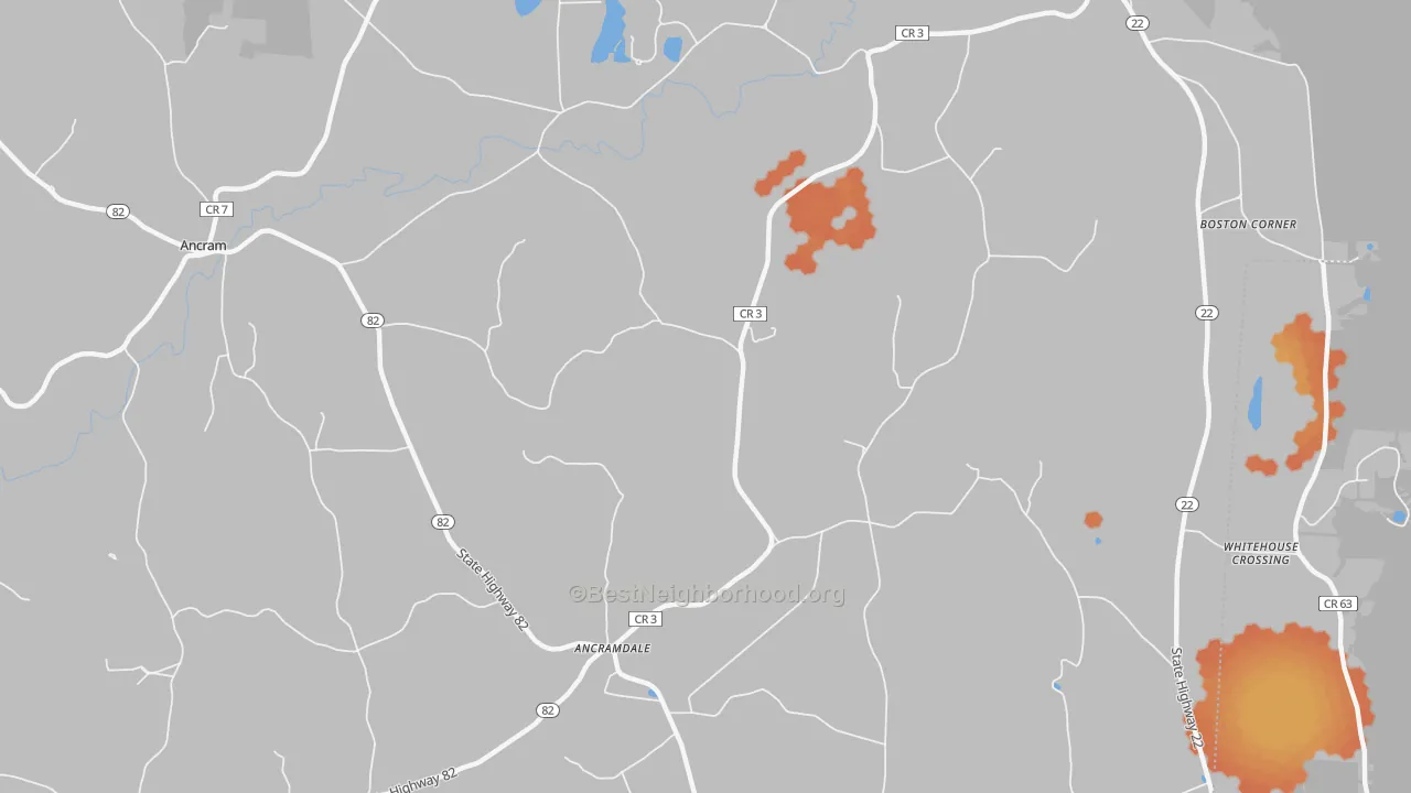 Bike Grade map of 12503, NY