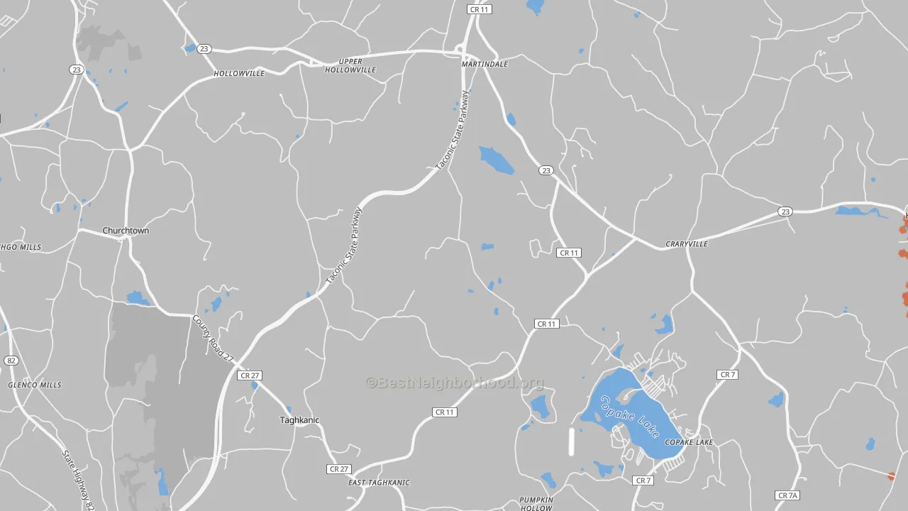 Bike Grade map of 12521, NY
