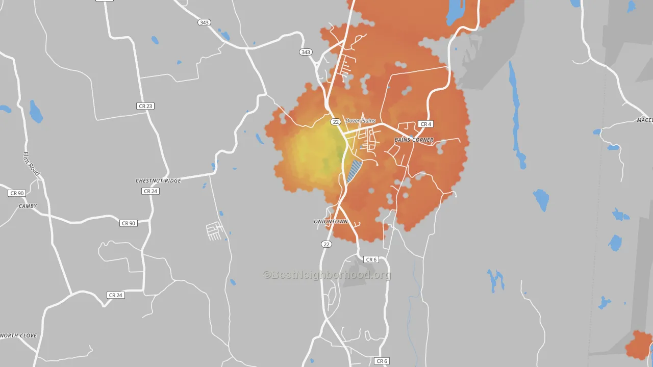 Bike Grade map of 12522, NY
