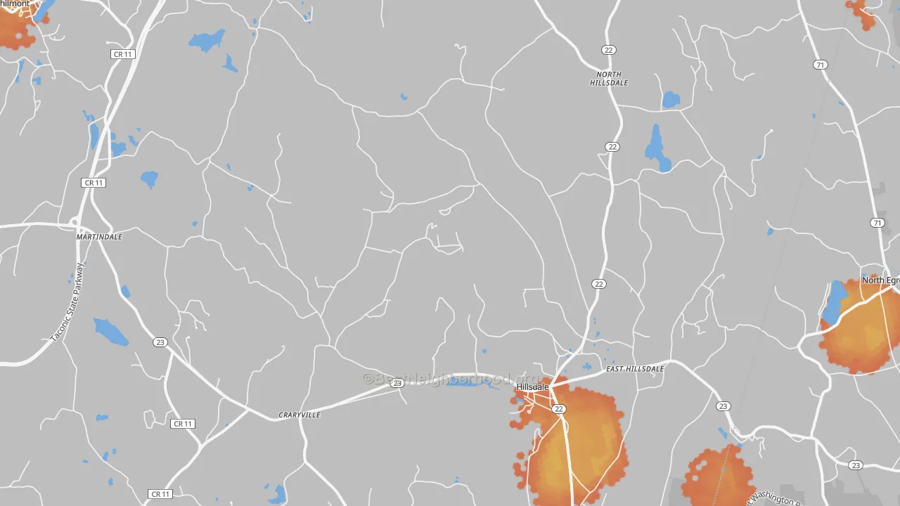 Bike Grade map of 12529, NY