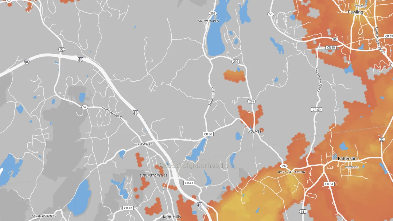 Bike Grade map of 12531, NY