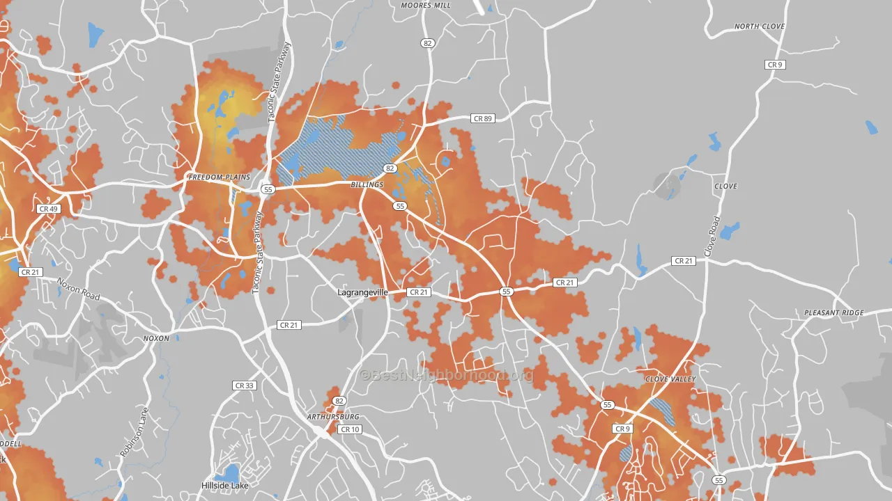Bike Grade map of 12540, NY