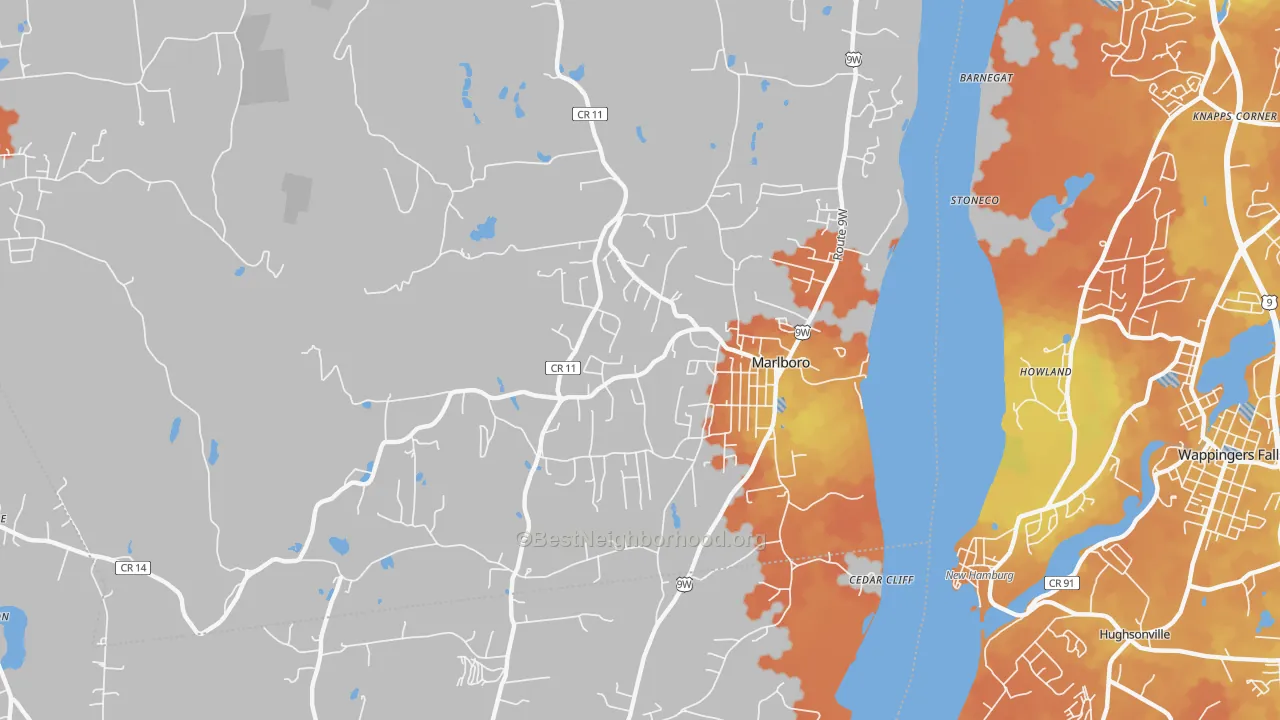 Bike Grade map of 12542, NY