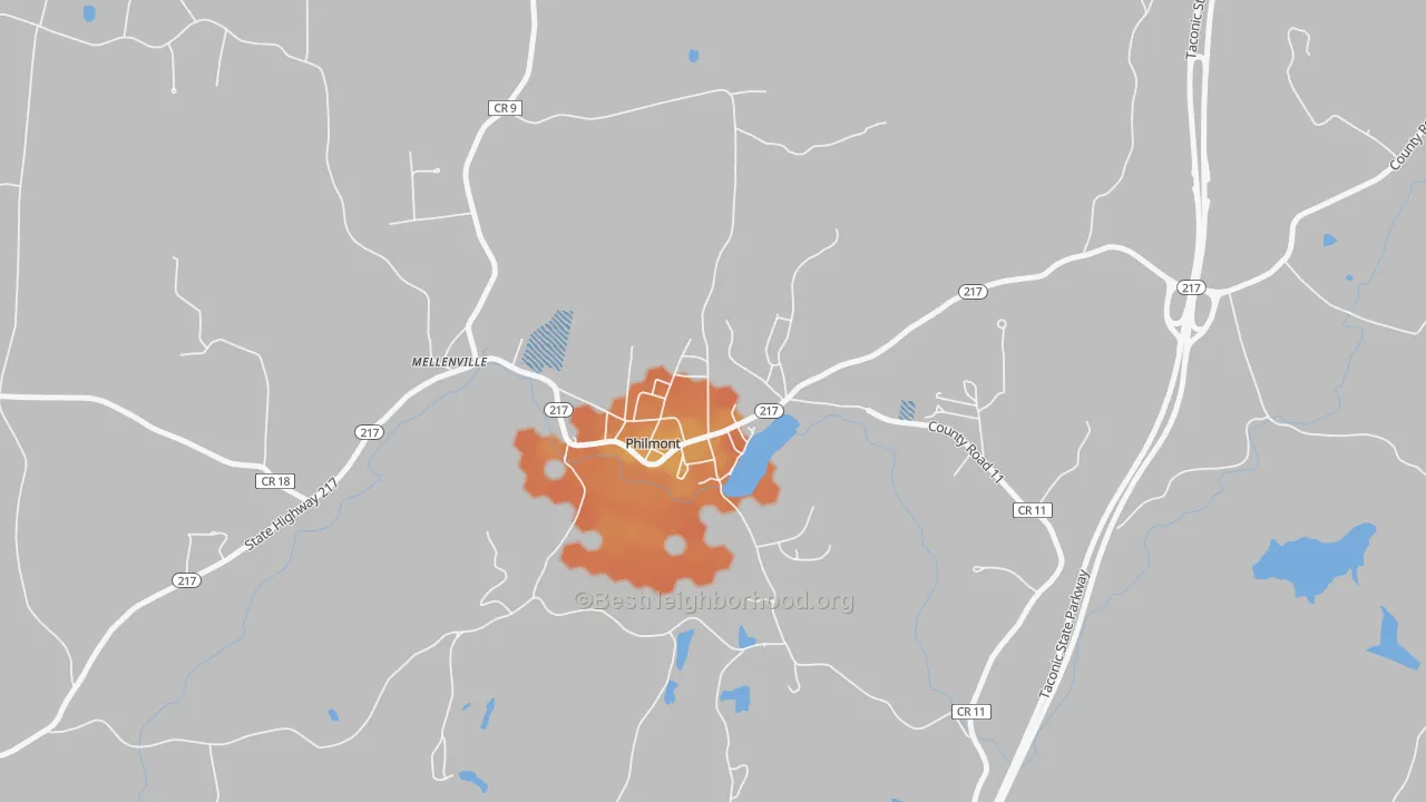 Bike Grade map of 12565, NY
