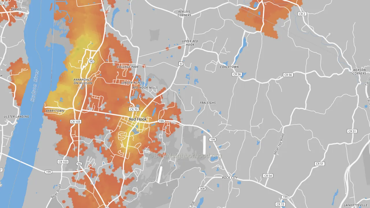 Bike Grade map of 12571, NY