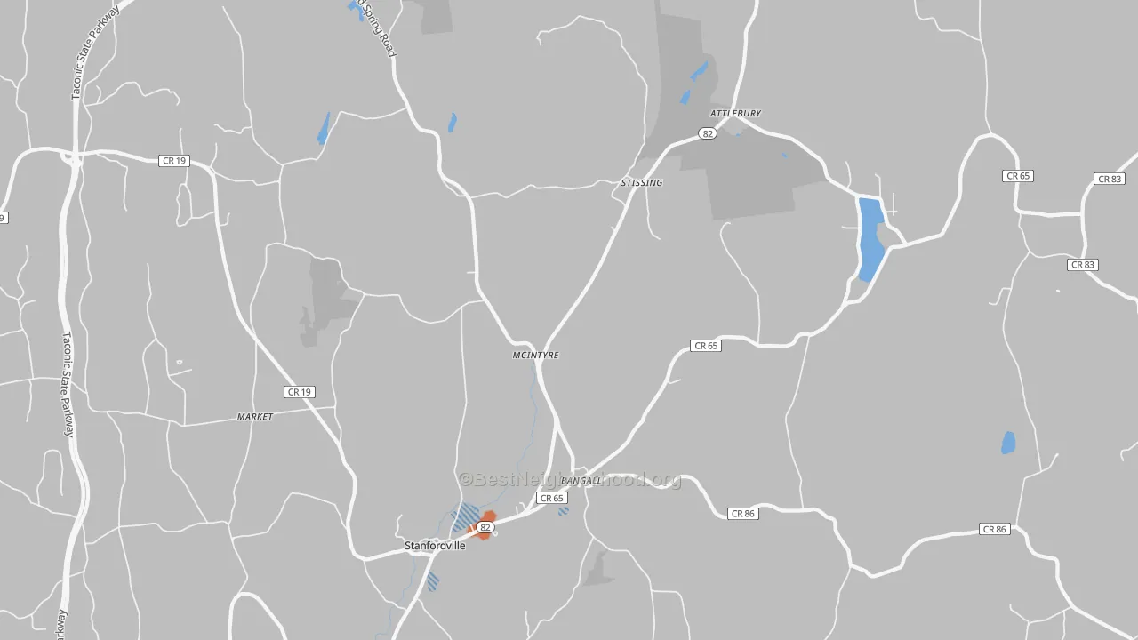 Bike Grade map of 12581, NY