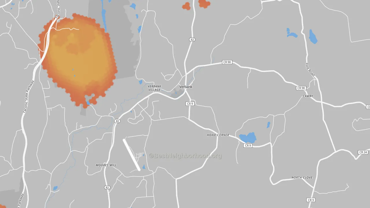 Bike Grade map of 12585, NY