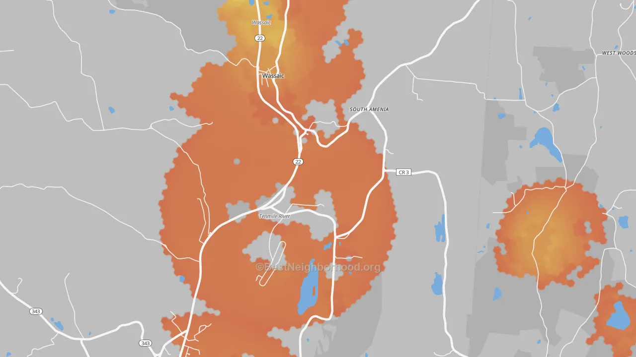 Bike Grade map of 12592, NY