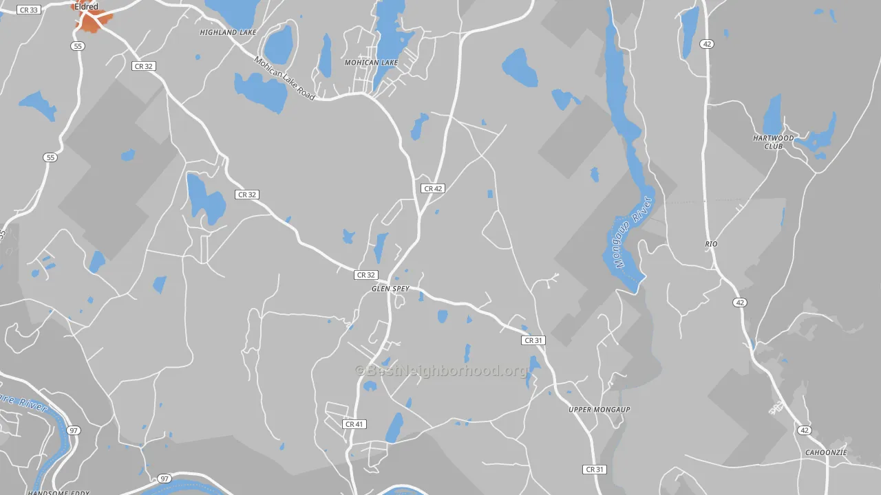 Bike Grade map of 12737, NY