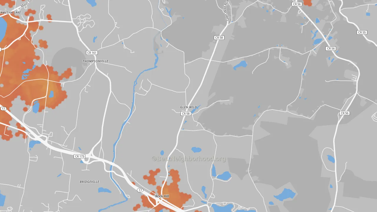 Bike Grade map of 12738, NY
