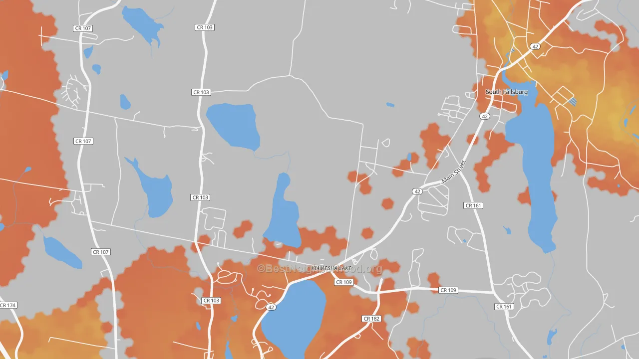 Bike Grade map of 12751, NY