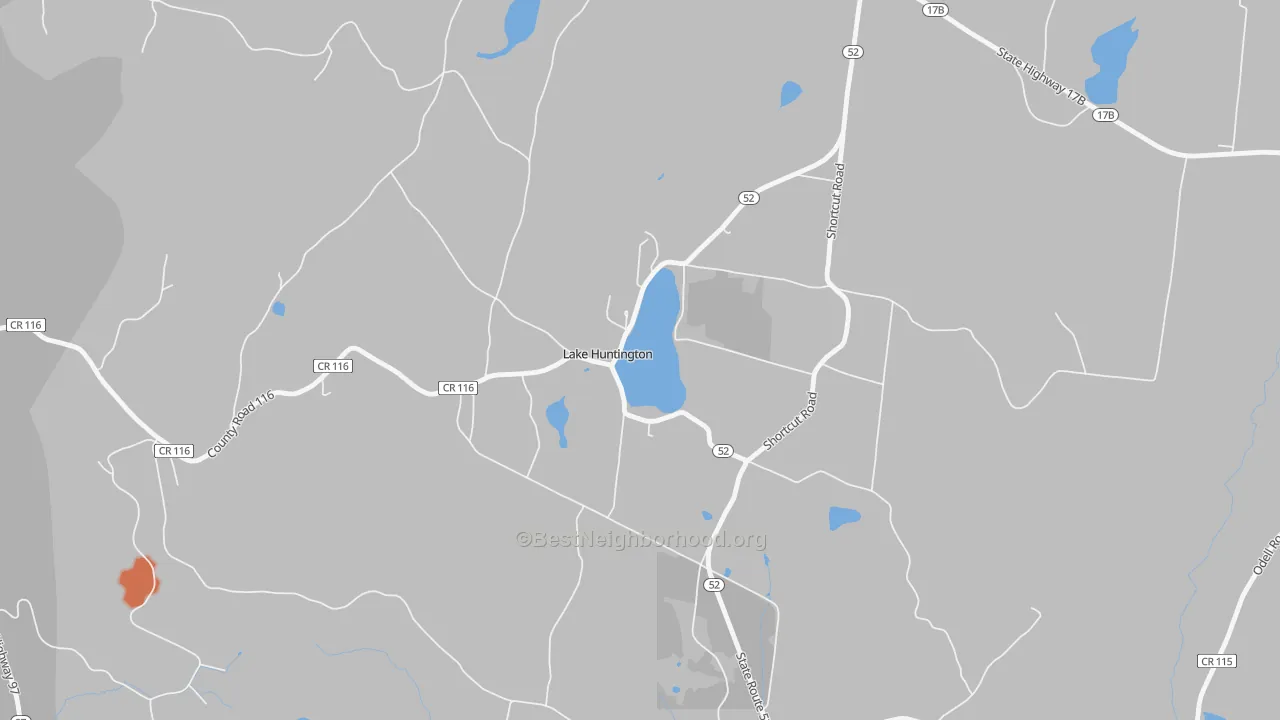 Bike Grade map of 12752, NY