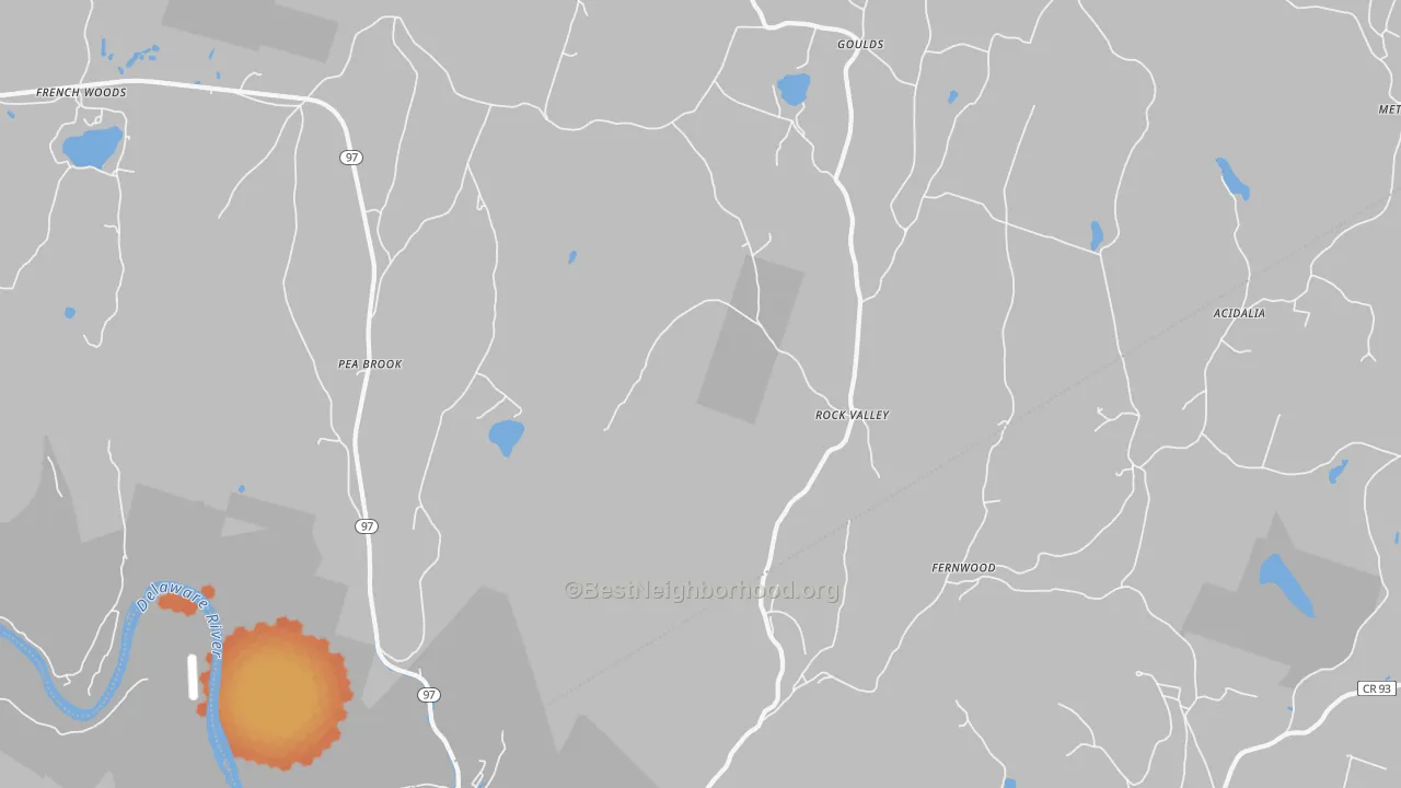 Bike Grade map of 12760, NY