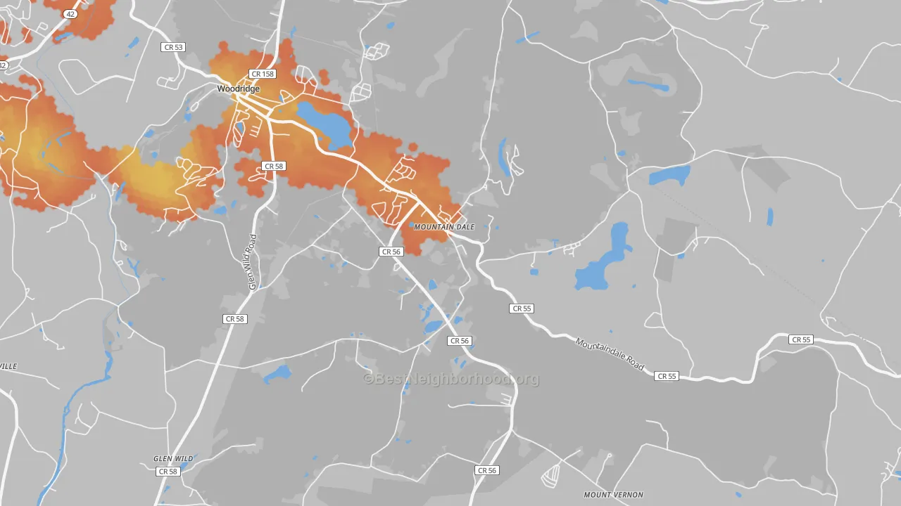 Bike Grade map of 12763, NY